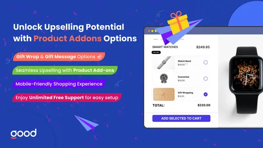 GA: Product Addons+Gift Wrap screenshot