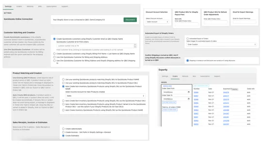 Exportly‑Quickbooks Xero Sync screenshot