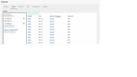 Exportly‑Quickbooks Xero Sync screenshot