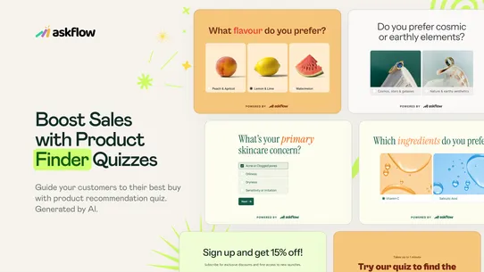 Askflow AI ‑ Product Quiz App screenshot