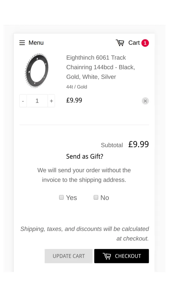 Gift Wrap ‑ Upsell Gift Wrap screenshot