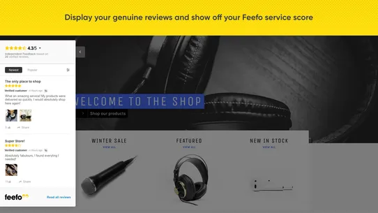 Feefo Product Reviews screenshot