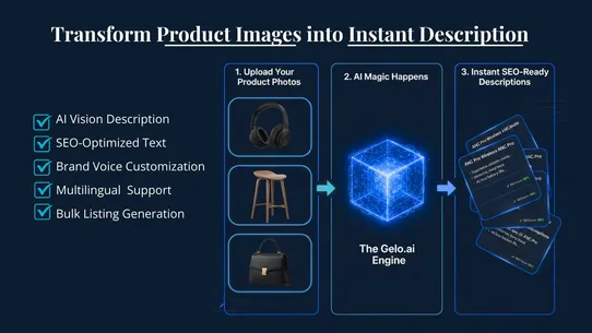 Pics to Descriptions ‑ Gelo.ai screenshot