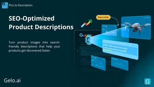 Pics to Descriptions ‑ Gelo.ai screenshot
