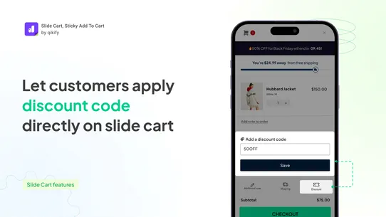 Slide Cart, Sticky Add To Cart screenshot