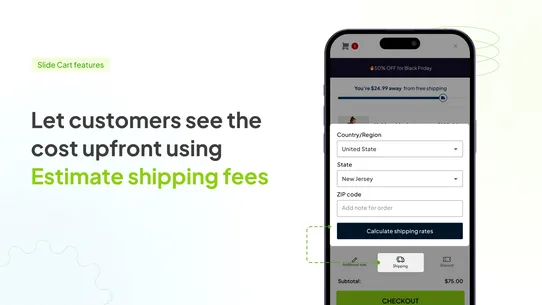 Qikify Slide Cart Drawer screenshot