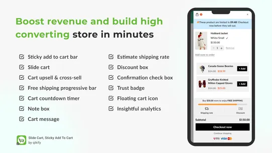 qikify Sticky Add To Cart screenshot