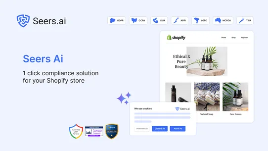 Seers Ai GDPR Cookie Banner screenshot