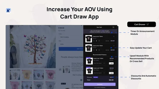 Slide Cart: Sticky Cart Drawer screenshot