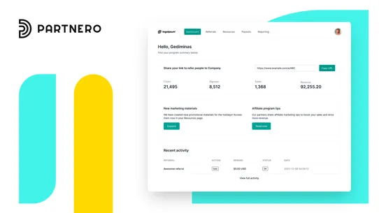 Partnero Affiliate Management screenshot
