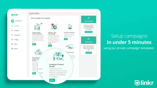 linkr ‑ Influencer Marketing screenshot