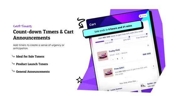 Corner Cart Drawer &amp; Free Gift screenshot