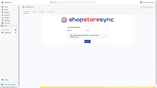Shopstoresync screenshot