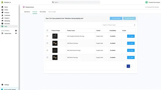 Shopstoresync screenshot
