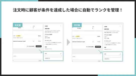 シンプル会員ランク｜お手軽顧客タグ付け screenshot