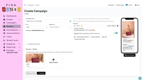TapOnIt ‑ Automated SMS &amp; MMS screenshot