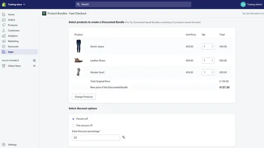 Product Bundles: Fast Checkout screenshot