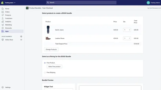 Product Bundles: Fast Checkout screenshot