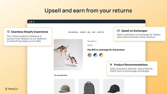 PostCo Returns &amp; Exchanges screenshot