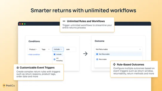 PostCo Returns &amp; Exchanges screenshot