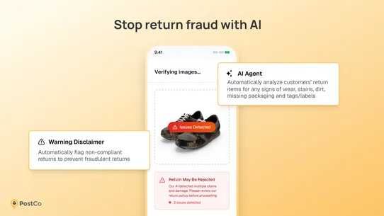 PostCo Returns &amp; Exchanges screenshot