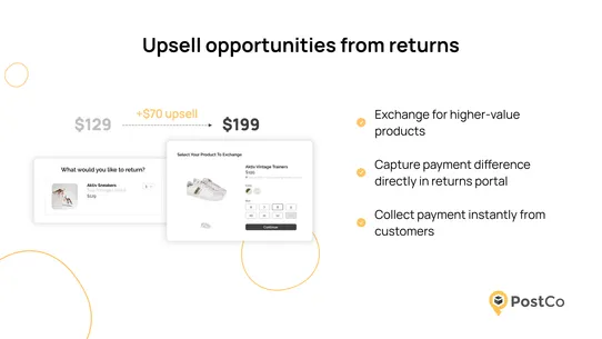 PostCo: Returns &amp; Exchanges screenshot