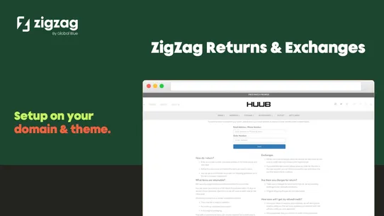 ZigZag Returns &amp; Exchanges screenshot
