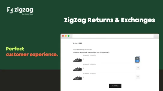 ZigZag Returns &amp; Exchanges screenshot