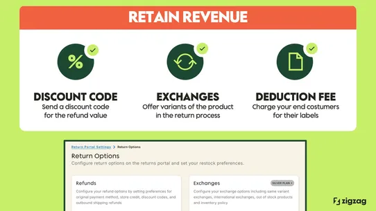 ZigZag Returns &amp; Exchanges screenshot