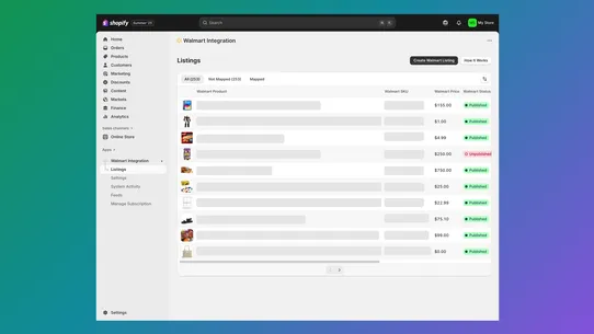 GeekSeller Walmart Integration screenshot