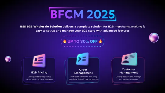 BSS B2B &amp; Wholesale Solution screenshot