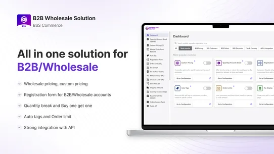 BSS: B2B &amp; Wholesale Solution screenshot