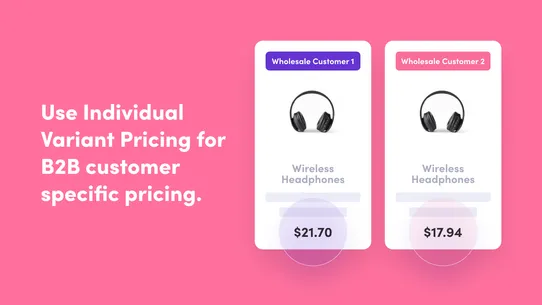 Wholesale Pricing Discount B2B screenshot