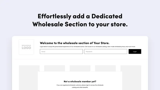 Wholesale Pricing Discount B2B screenshot