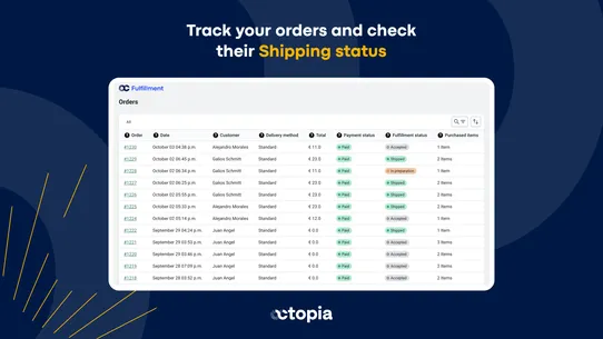 Octopia Fulfillment solutions screenshot