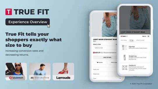 True Fit: AI Size Guidance screenshot