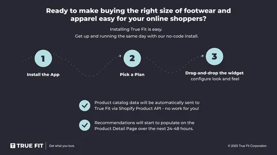 True Fit: AI Size Guidance screenshot