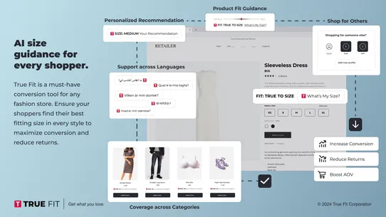 True Fit: AI Size Guidance screenshot