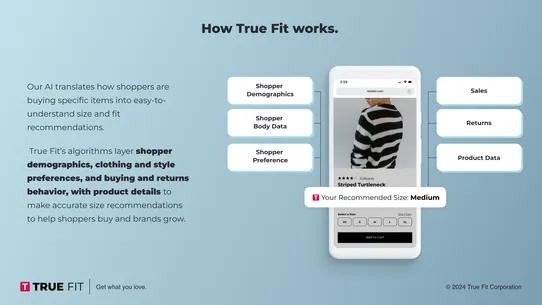 True Fit: AI Size Guidance screenshot