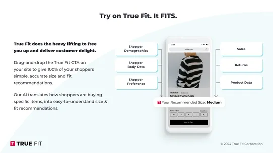 True Fit: AI Size Guidance screenshot