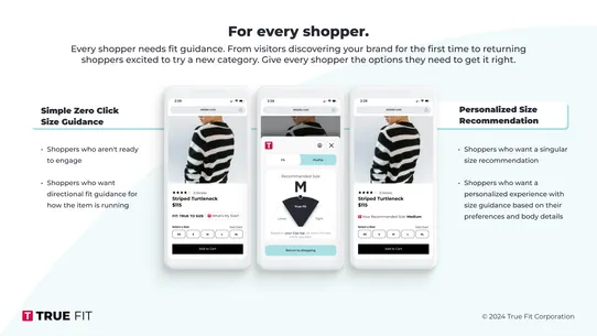 True Fit: AI Size Guidance screenshot