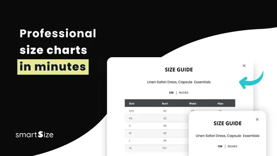 Smart Size Chart &amp; Size Guide screenshot