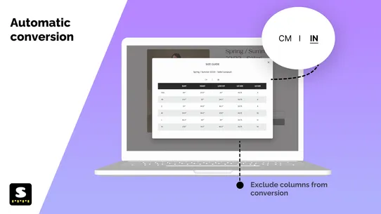 Smart Size Chart &amp; Size Guide screenshot