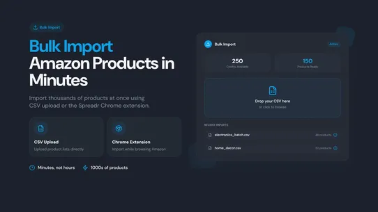 Amazon Importer Spreadr App screenshot