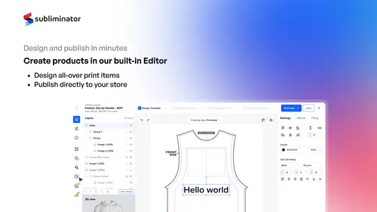Subliminator: Print on Demand screenshot