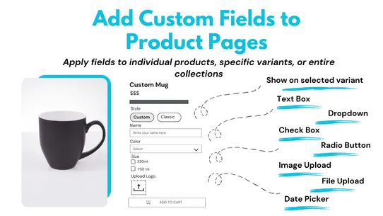 Mini:Custom Fields Personalize screenshot