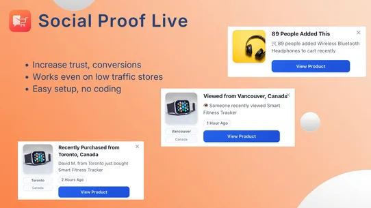 Social Proof Live screenshot