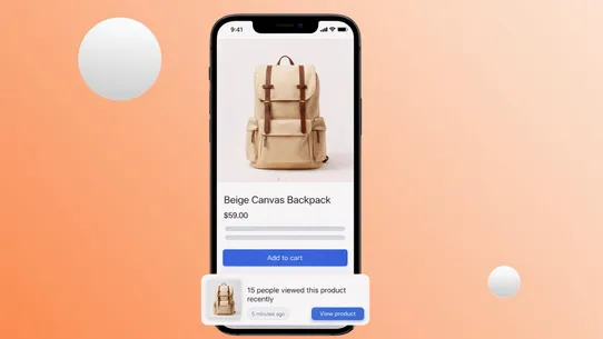 Social Proof Live ‑ Sales Pop screenshot