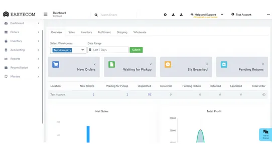 EasyEcom Inventory Management screenshot