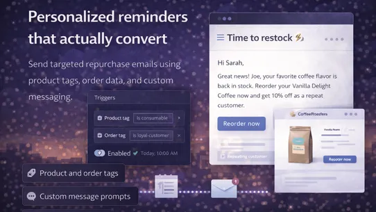 Resend ‑ Repurchase Reminders screenshot